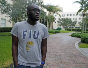 Terrence Nickerson attends Florida International University. In high school, he was homeless during his senior year. CHARLES TRAINOR JR ctrainor@miamiherald.com